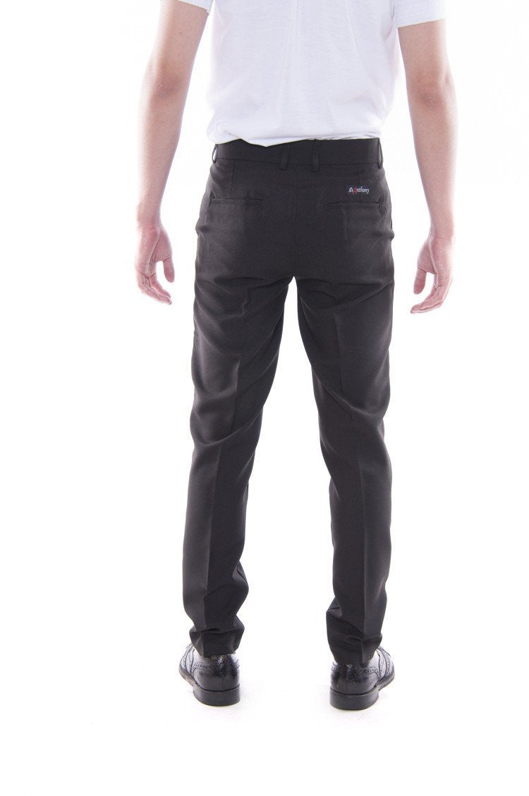 BARONG WAREHOUSE - MP02 - Men's Skinny Fit Formal Slacks Black