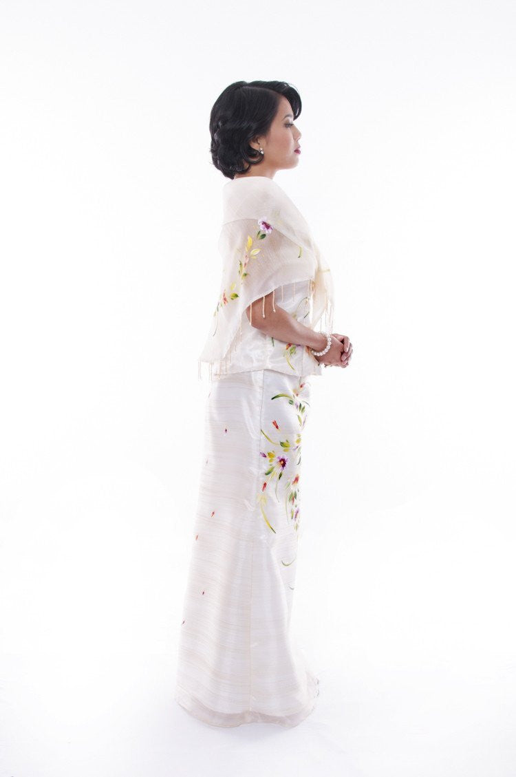 BARONG WAREHOUSE - WS08 Baro't Saya With Alampay - Filipiniana