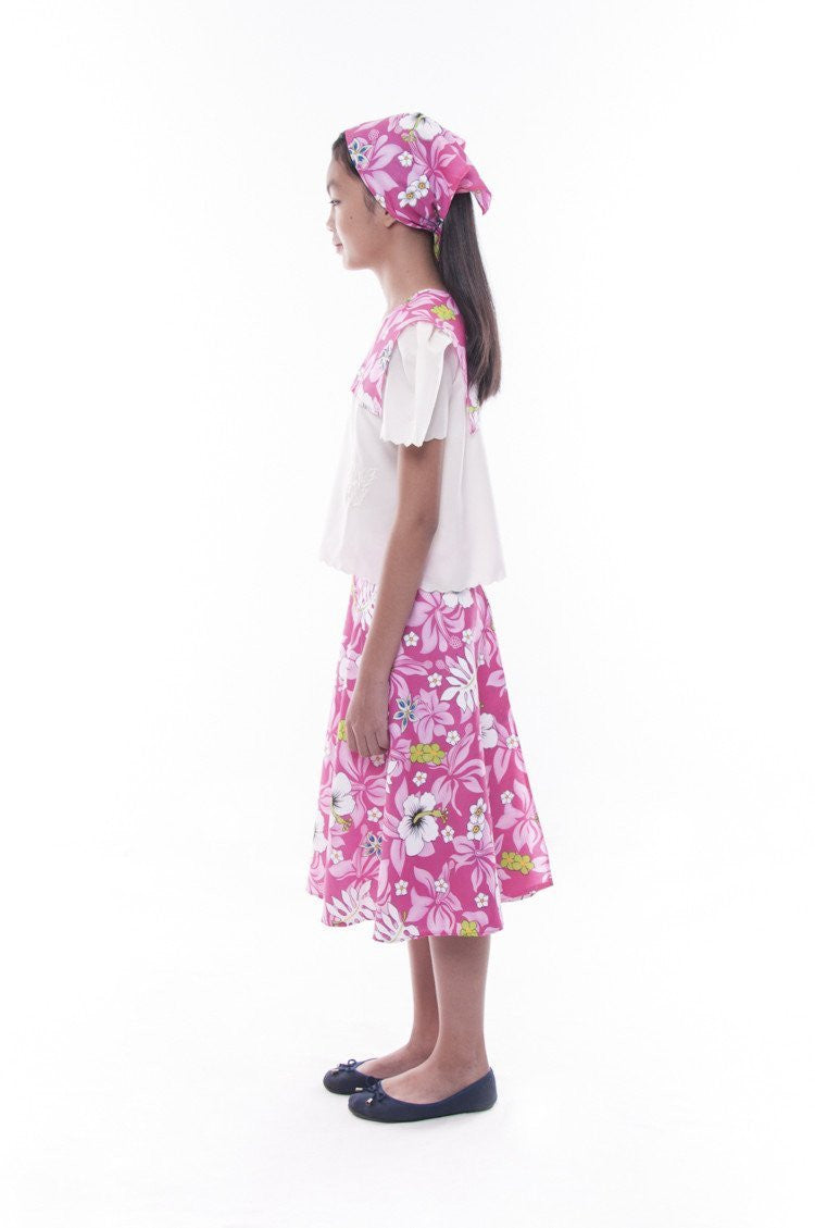 BARONG WAREHOUSE - GS05 - MADE-TO-ORDER - Girls' Baro't Saya Floral Set 001