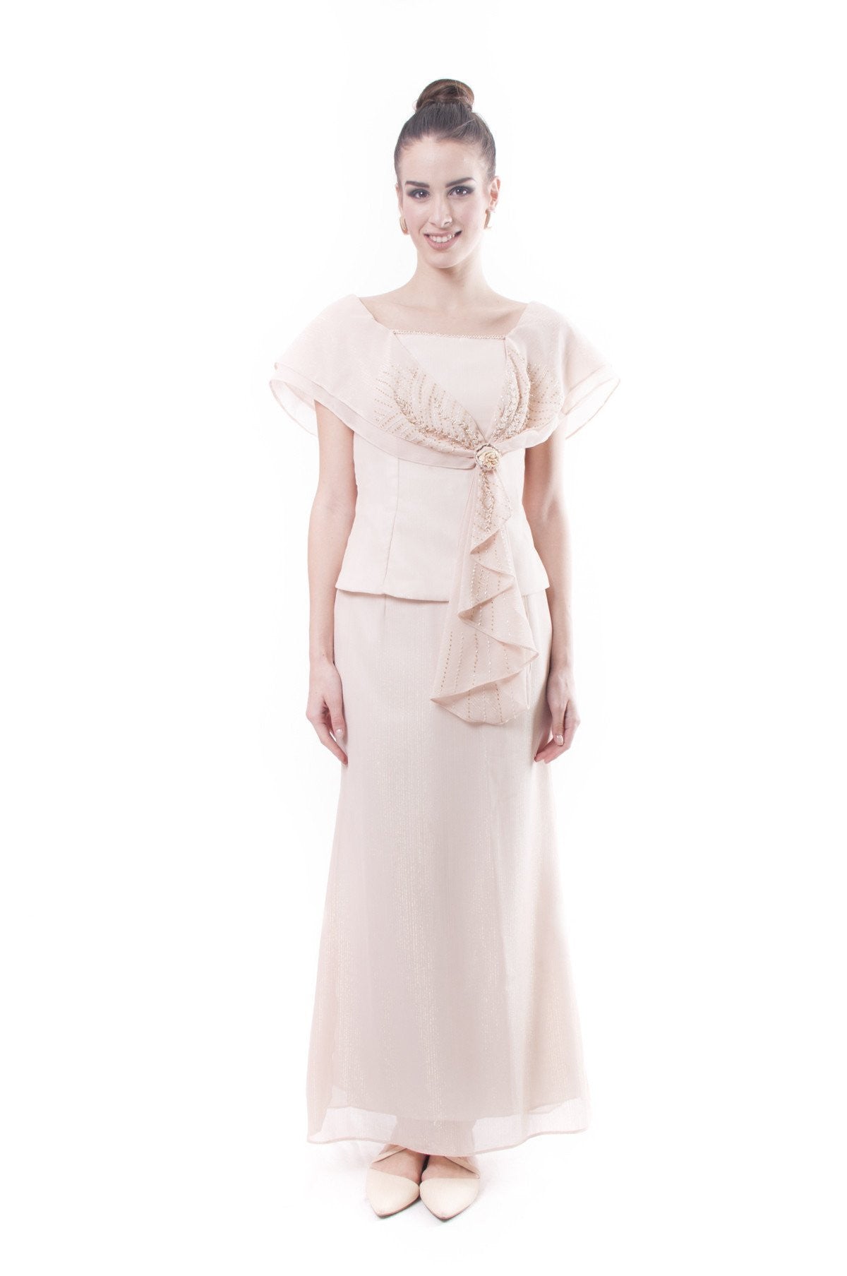 modern filipiniana dress pink Modern Filipiniana Dress in Blush Pink for Stylish Looks