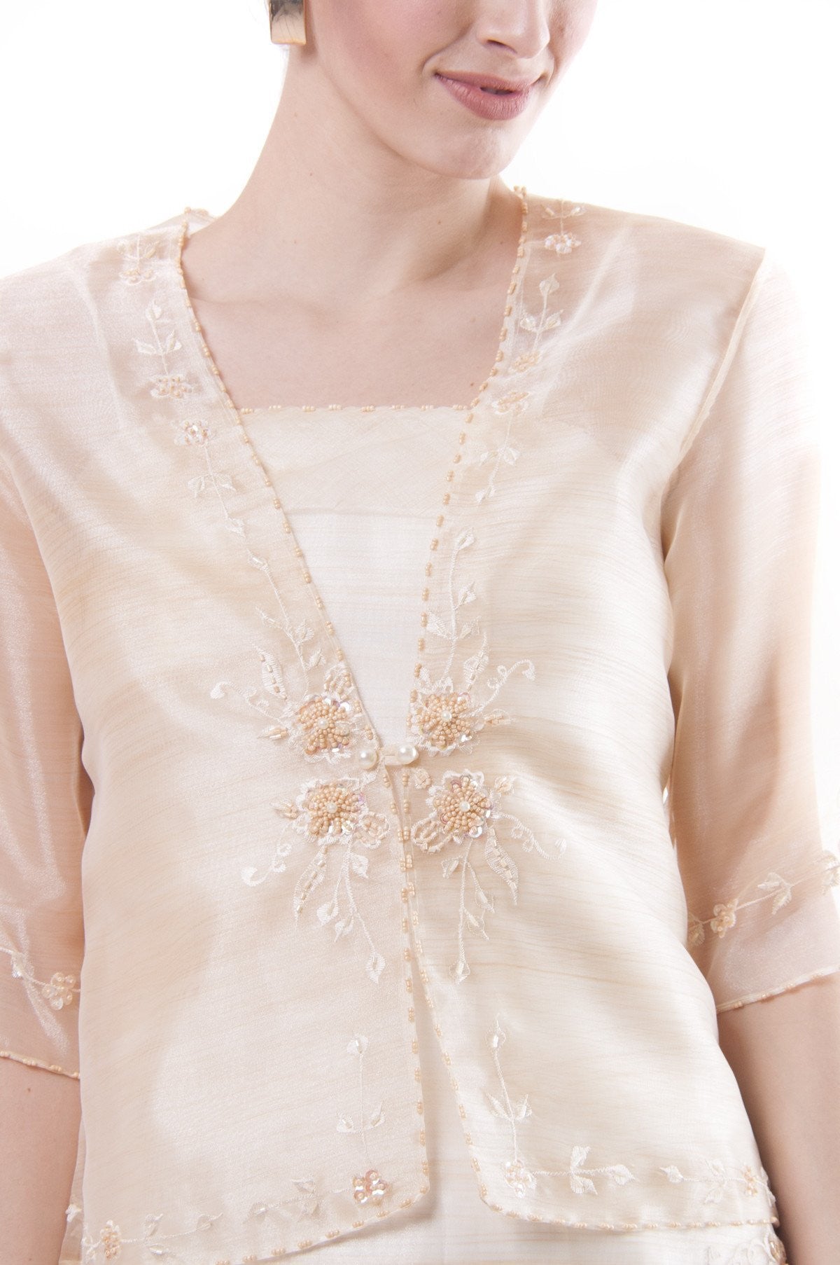 BARONG WAREHOUSE - WS09 Filipiniana Two-Layer Dress with Blazer