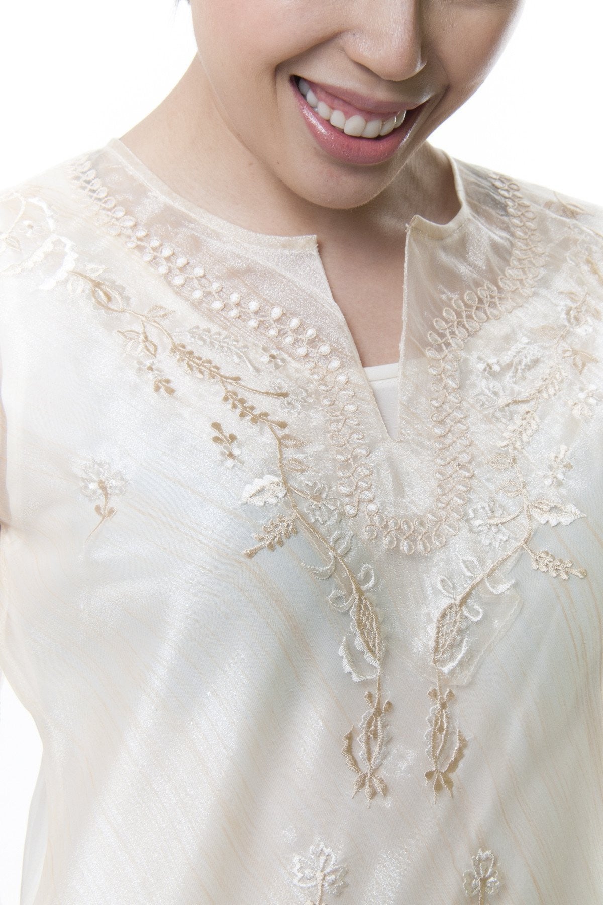 BARONG WAREHOUSE - WK01 - Classic Kimona Beige - Filipiniana