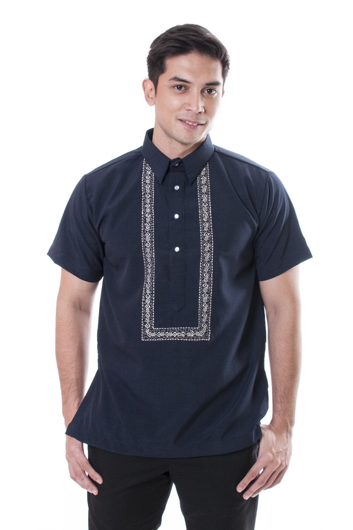 BARONG WAREHOUSE - MY03 - Bihis Mayaman Navy Blue