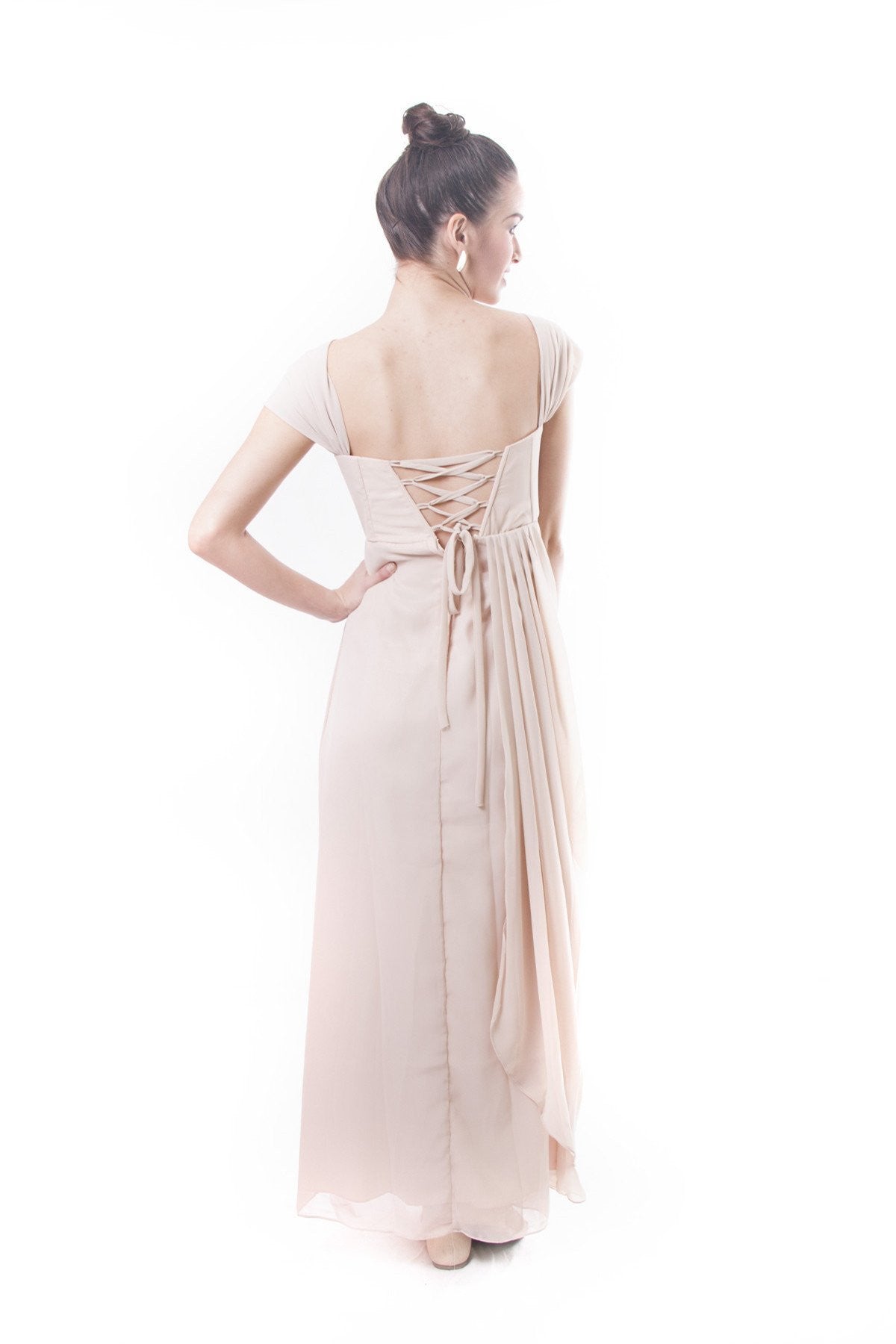 BARONG WAREHOUSE - WD05 Filipiniana Layered Chiffon Gown Dress