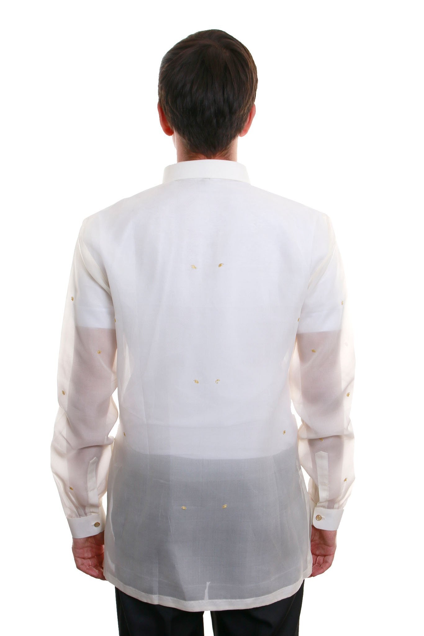 BARONG WAREHOUSE - MJ18 - Jusi Barong Tagalog Full-Open Gold