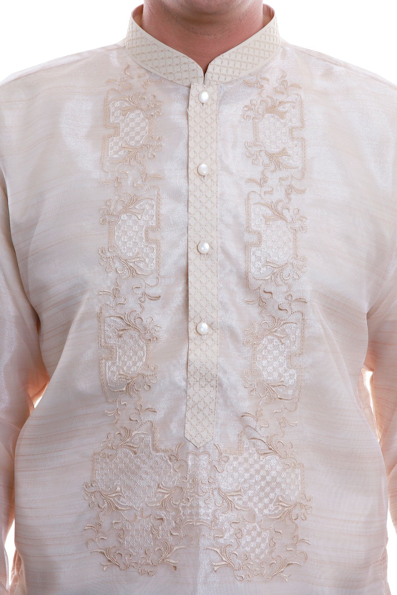 BARONG WAREHOUSE - MO04 - Organza Pina Barong Tagalog with Lining