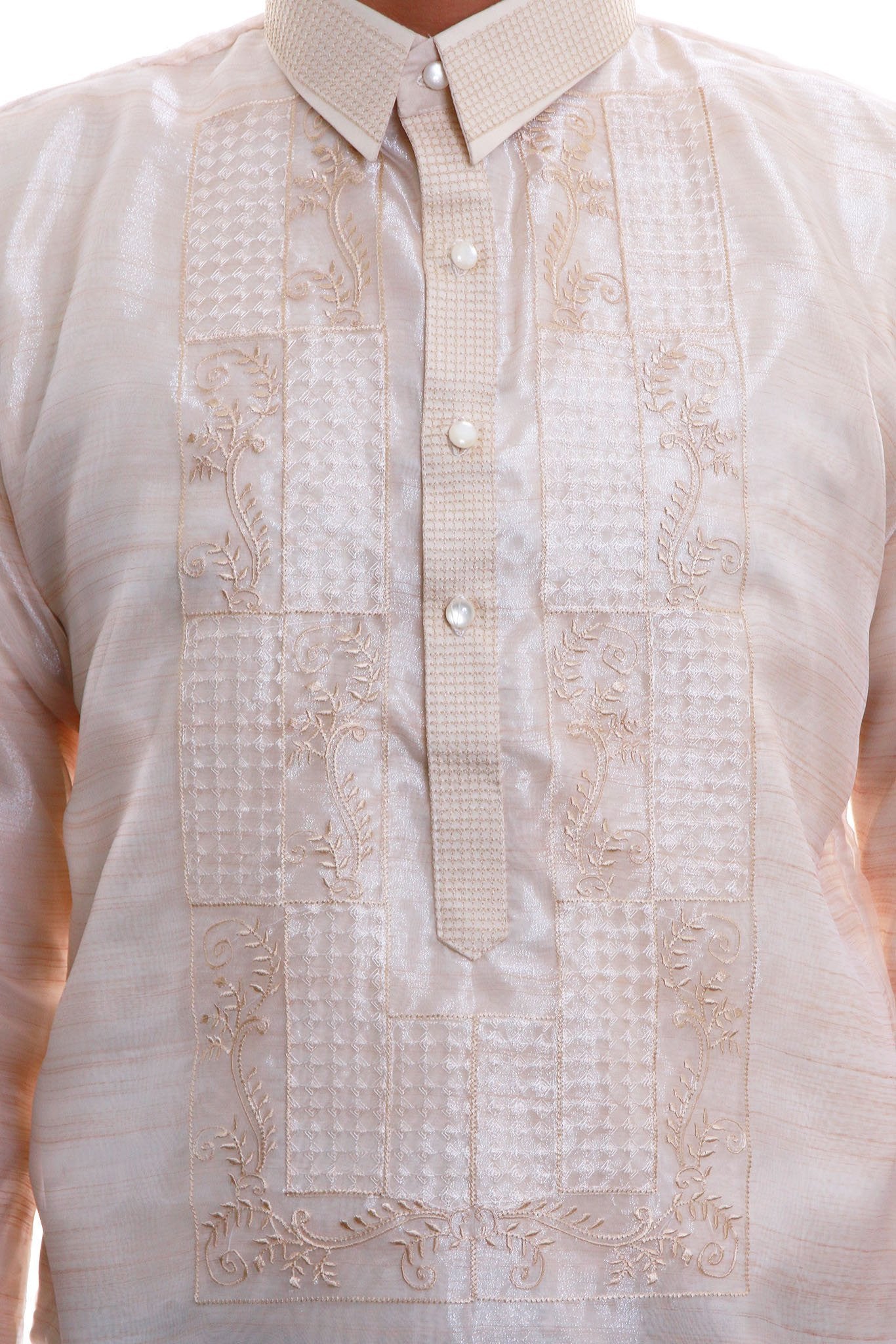 BARONG WAREHOUSE - MO05 - Organza Pina Barong Tagalog with Lining