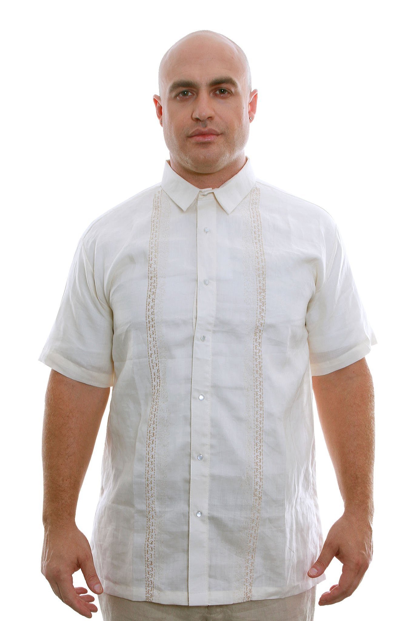 BARONG WAREHOUSE - MN04 - Big & Tall - Gusot Mayaman Full-Open Beige