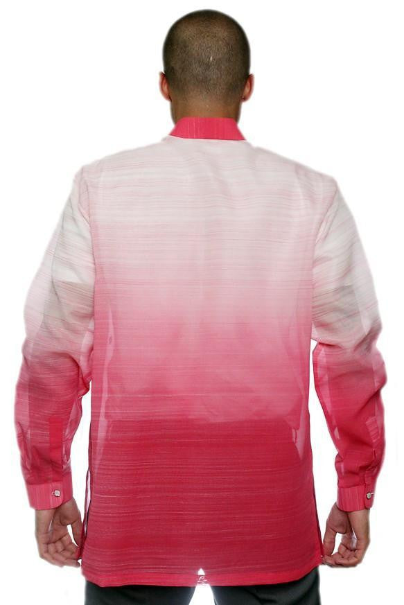 BARONG WAREHOUSE - MJ13 - Jusi Pina Barong Tagalog Monochromatic Pink