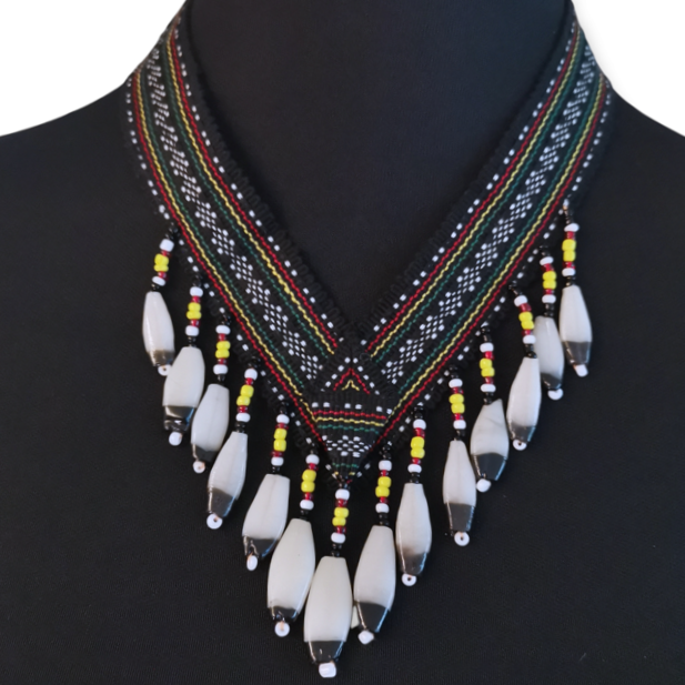 Barong Warehouse - Makabayan Wear - VMWN6 - Kalinga Necklace - Black