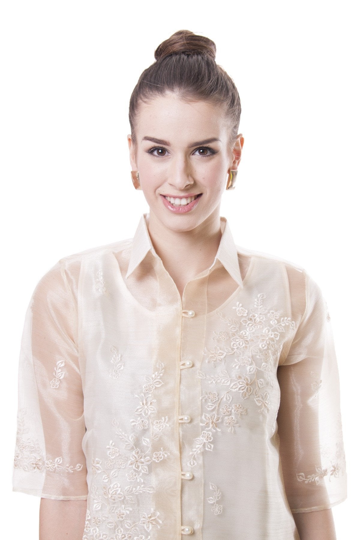 WO01 Women's Barong Tagalog Filipiniana - Main Image
