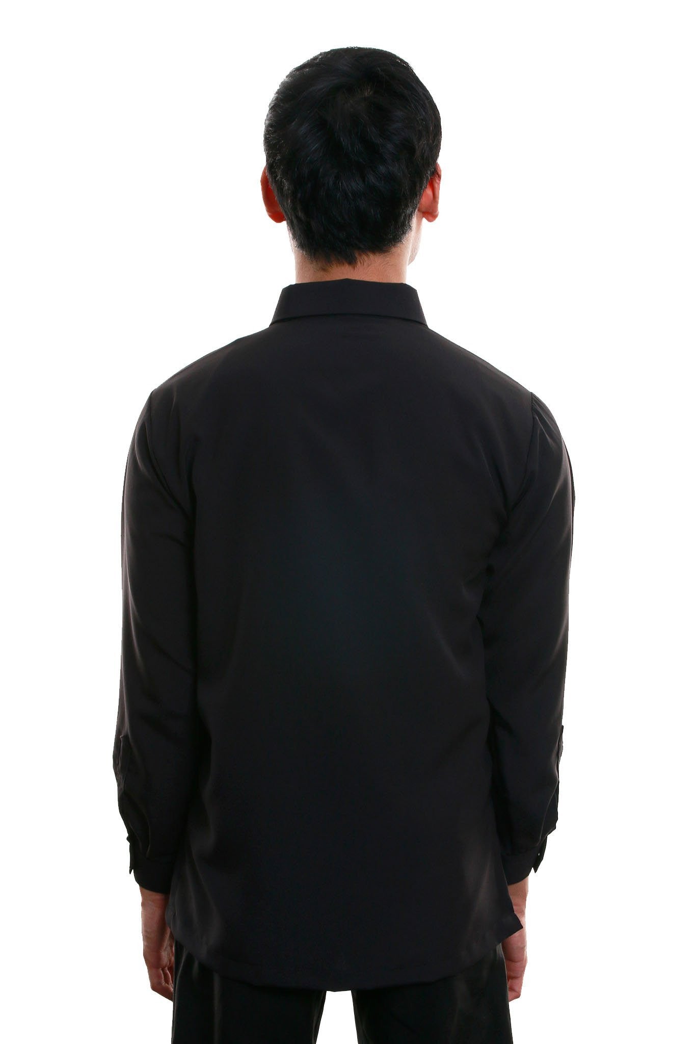 BARONG WAREHOUSE - MY08 - Bihis Mayaman Long-Sleeve Black