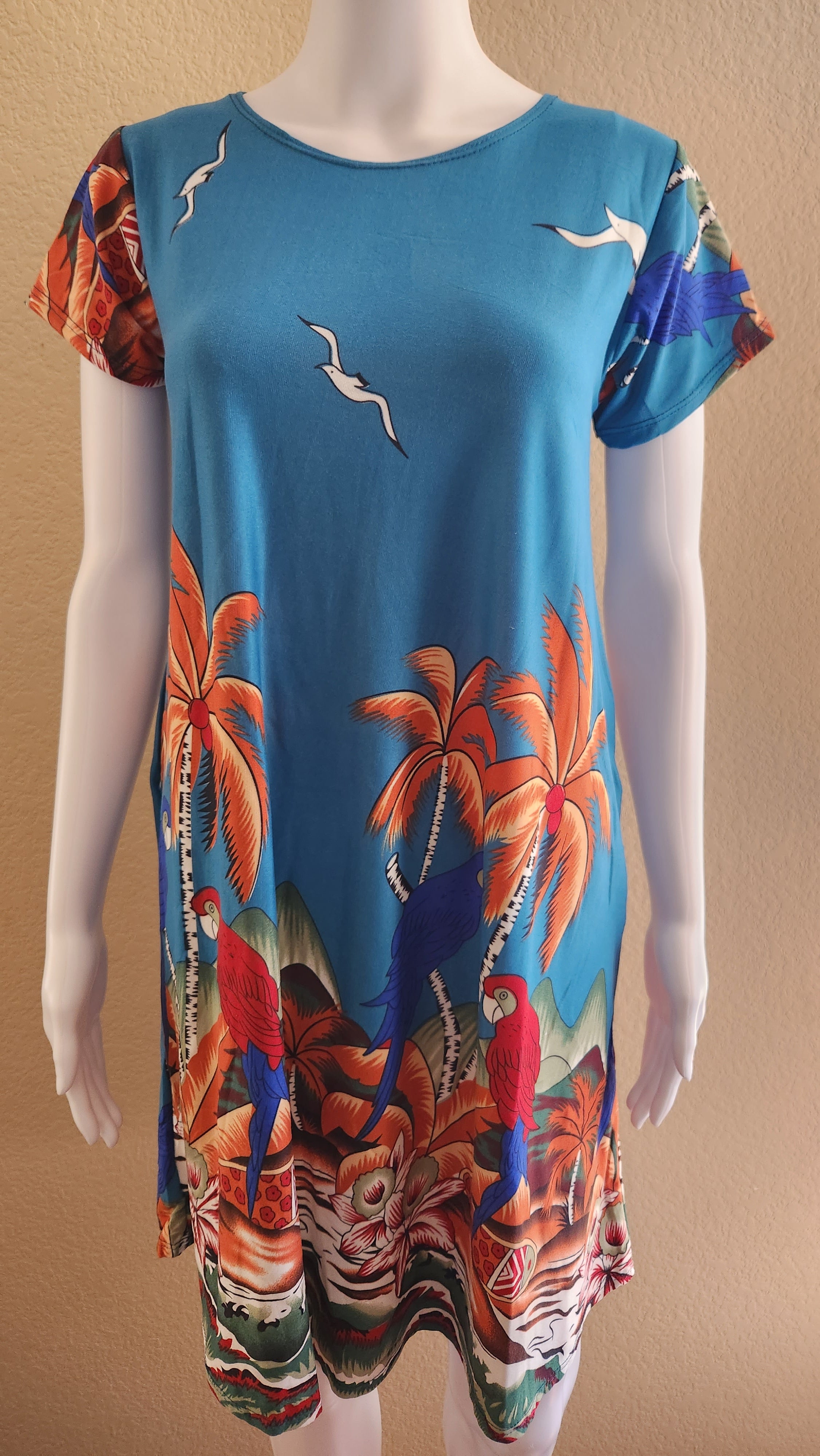 BARONG WAREHOUSE - WT50 - Duster Filipina House Summer Comfortable Dress - Short-Sleeve