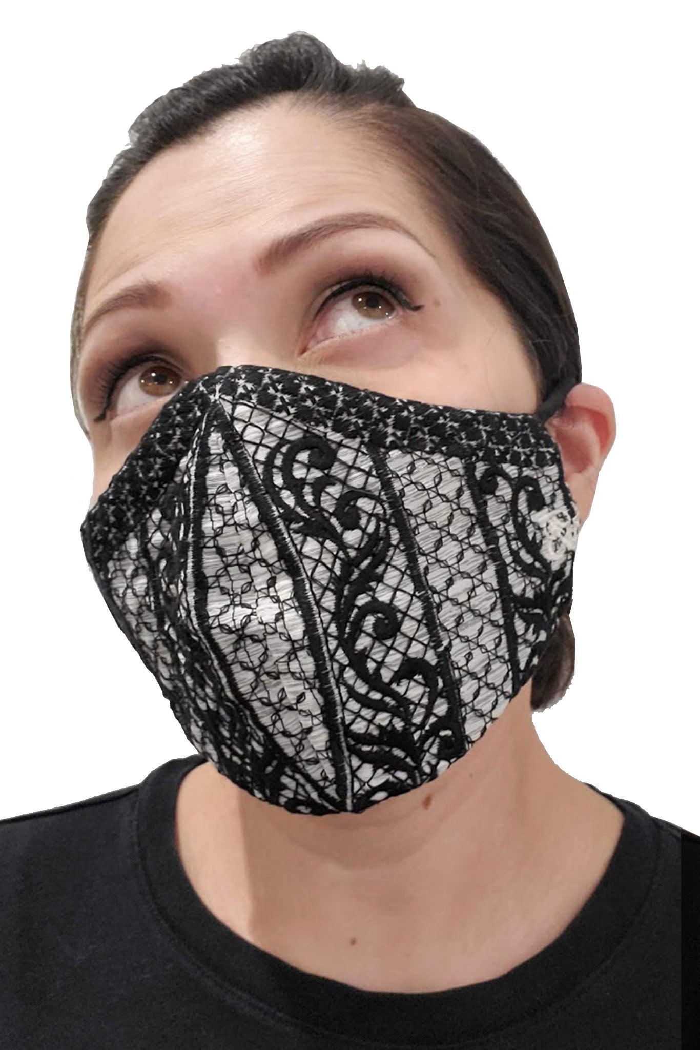 BARONG WAREHOUSE - FX04 - Barong Embroidery Face Mask - Black