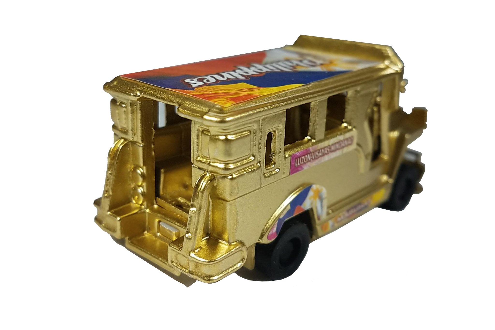 BARONG WAREHOUSE - FH11 - Filipino Miniature Jeepney Diecast Figurine Philippine Flag Pinoy Pride Gold Edition