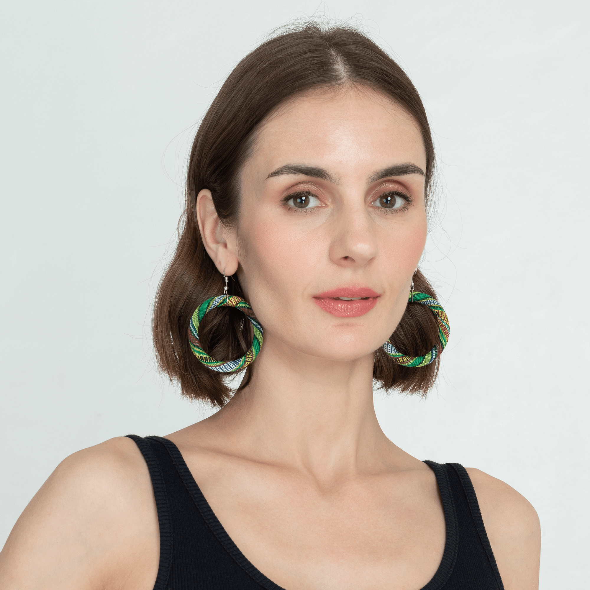 BARONG WAREHOUSE - VMWE1 - Yakan Earrings - Red Orange