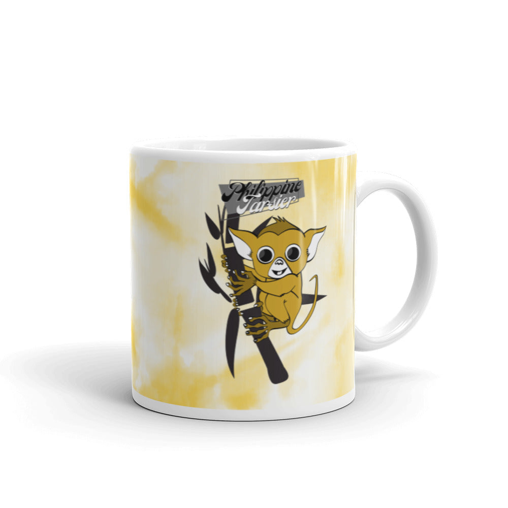 BARONG WAREHOUSE - Philippine Tarsier Tye-Die White Glossy Mug