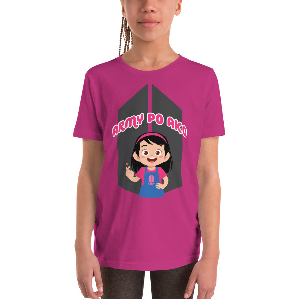 BARONG WAREHOUSE - VTM18 - Army Po Ako Girl Youth T-Shirt