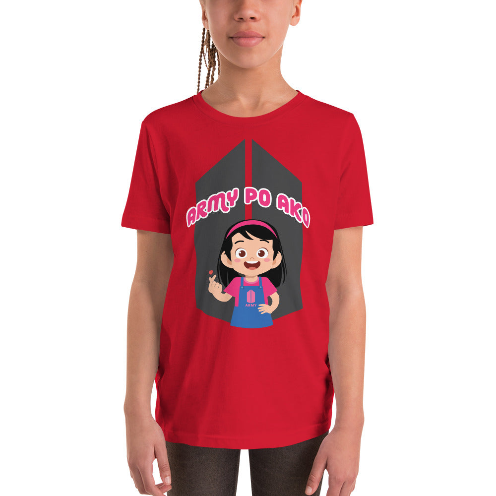 BARONG WAREHOUSE - VTM18 - Army Po Ako Girl Youth T-Shirt