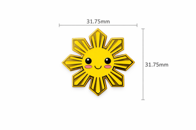 Philippine Sun Smile Enamel Pin