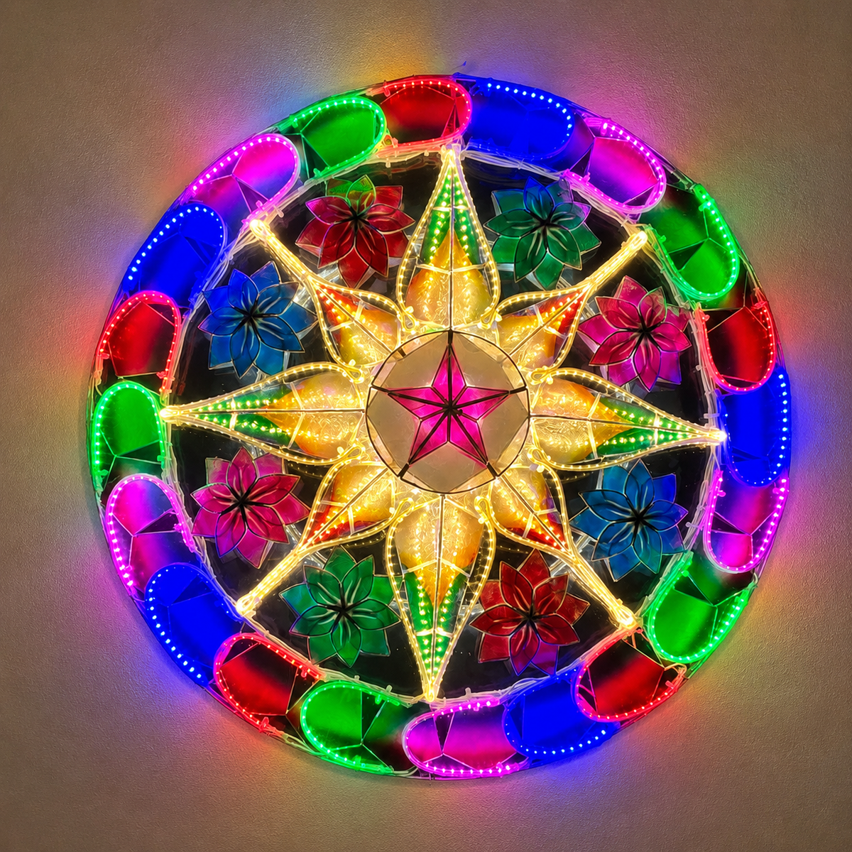 PREORDER Rainbow Tala Capiz Parol (ST52)