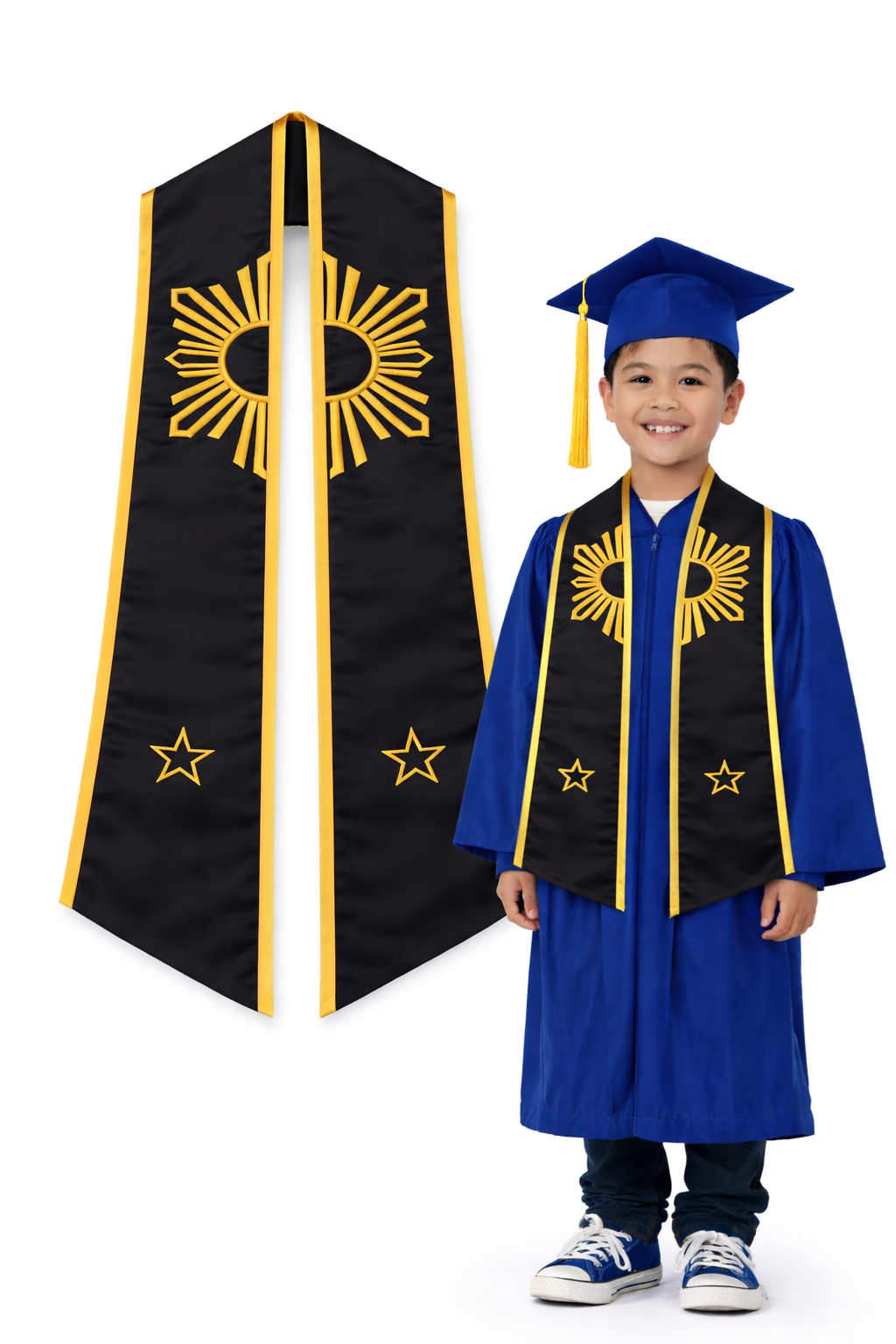 Philippine Sun Graduation Stole Original Design Child Size