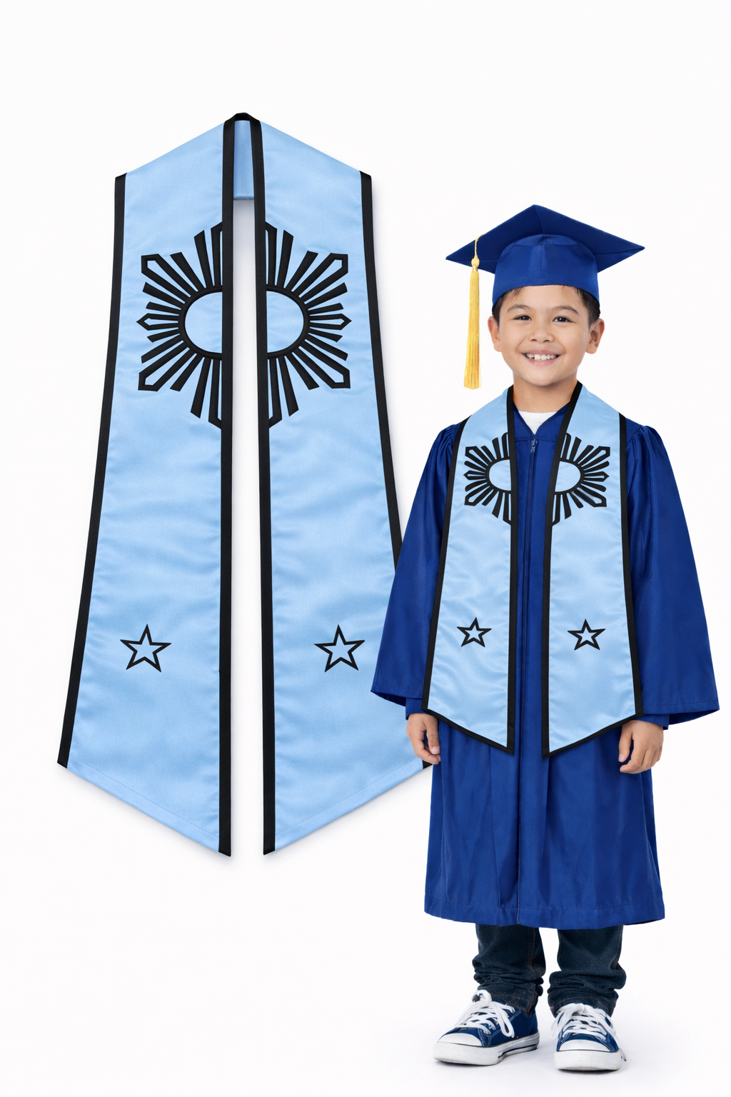 Philippine Sun Graduation Stole Original Design Child Size