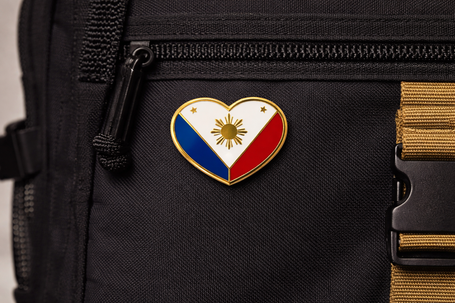 Philippine Heart Flag Enamel Pin