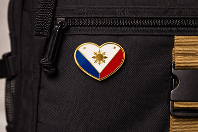 Philippine Heart Flag Enamel Pin