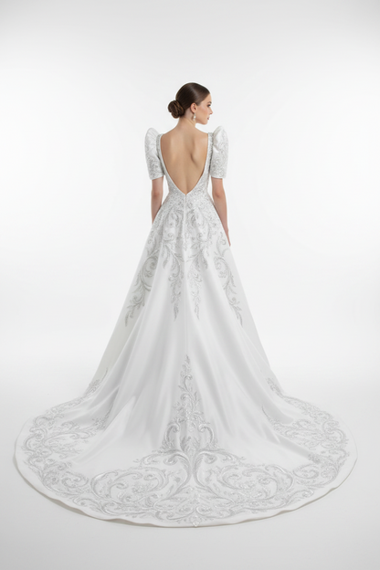 Barong Warehouse - ID08 - Bridal Filipiniana Mermaid Gown