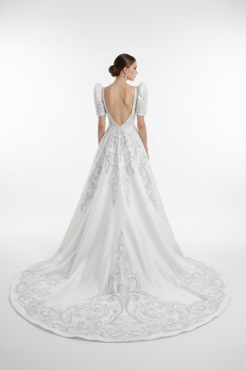 Barong Warehouse - ID08 - Bridal Filipiniana Mermaid Gown