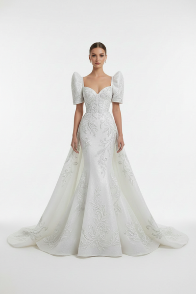 Barong Warehouse - ID08 - Bridal Filipiniana Mermaid Gown