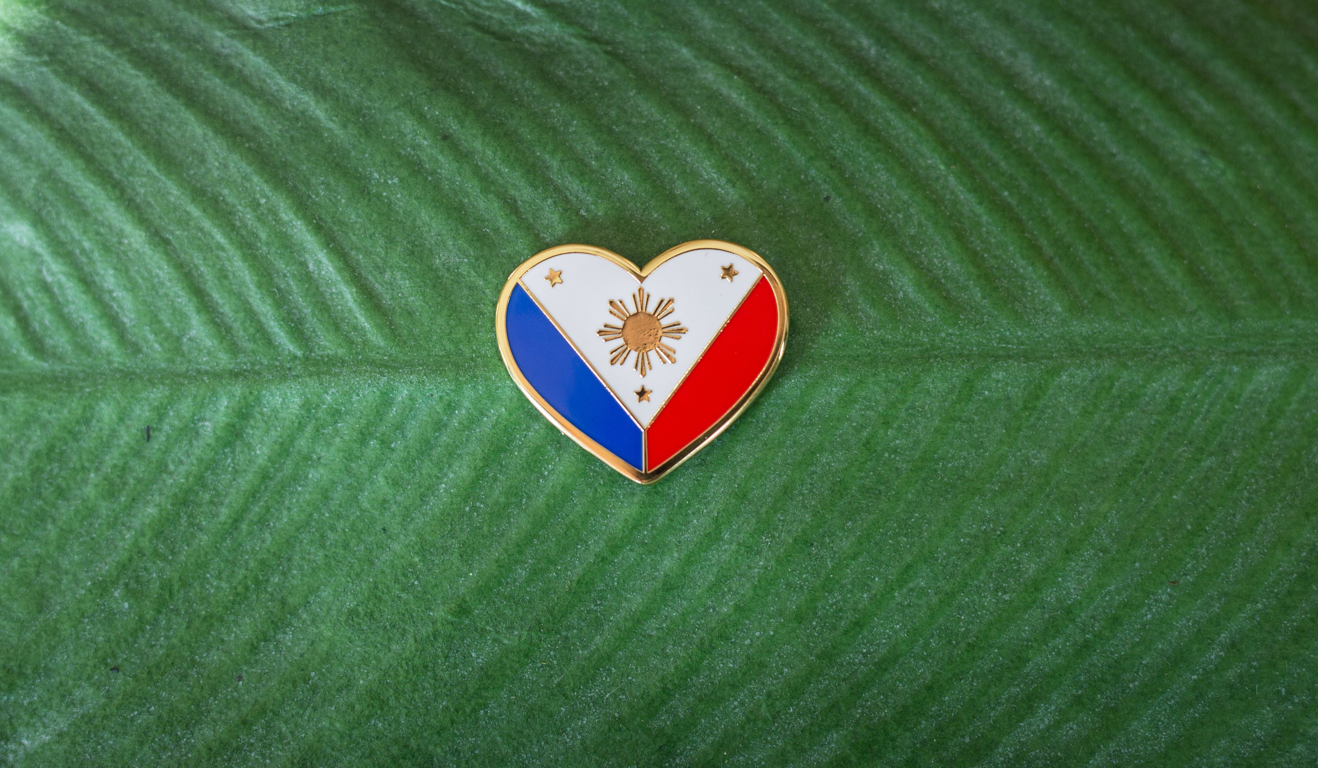 Philippine Heart Flag Enamel Pin