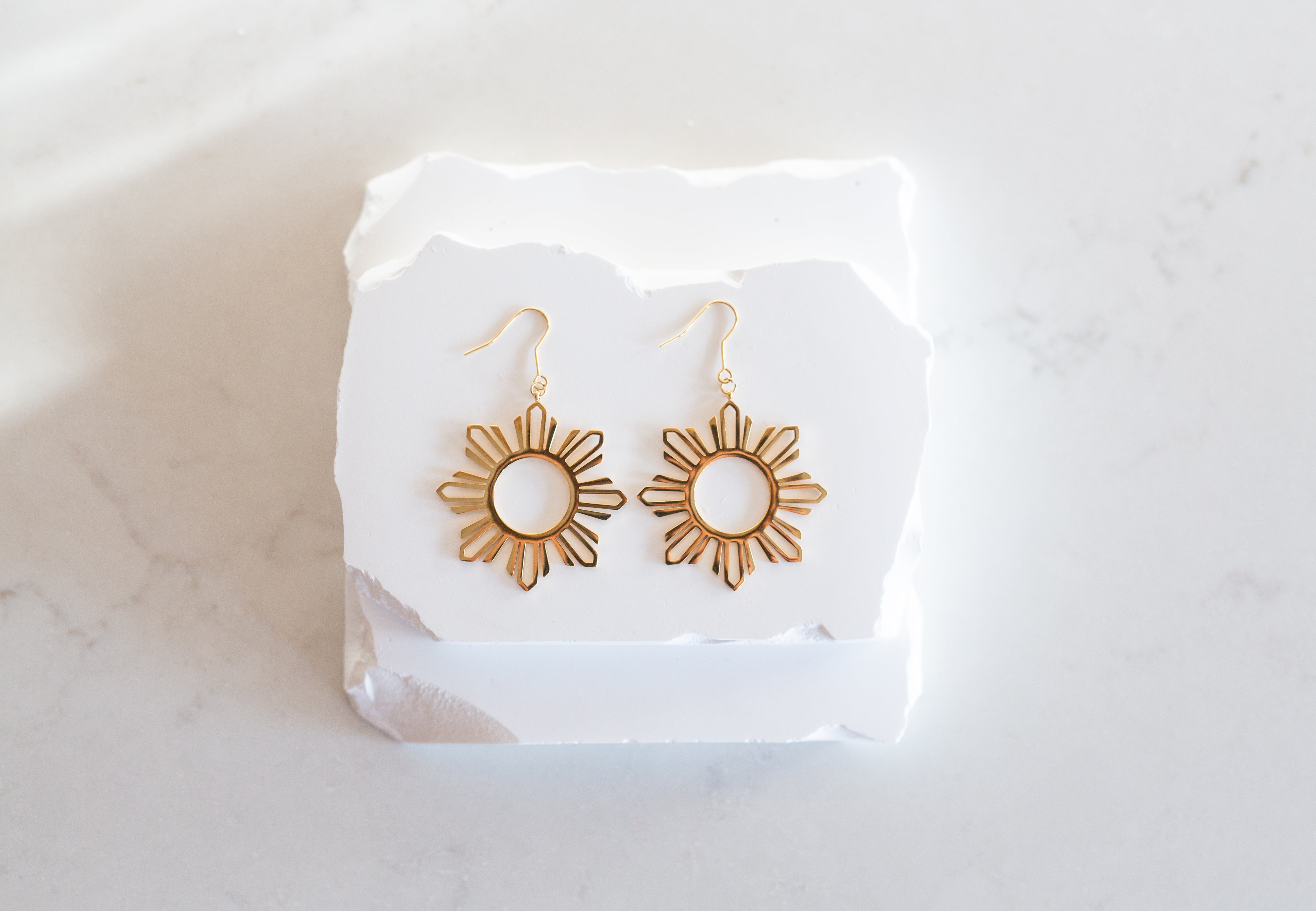 Philippine Sun Statement Dangle Earrings