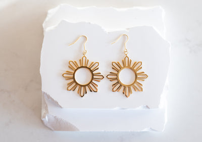 Philippine Sun Statement Dangle Earrings