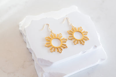 Philippine Sun Statement Dangle Earrings