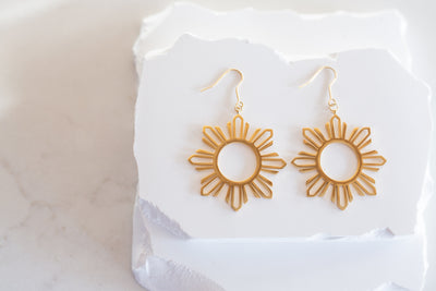 Philippine Sun Statement Dangle Earrings