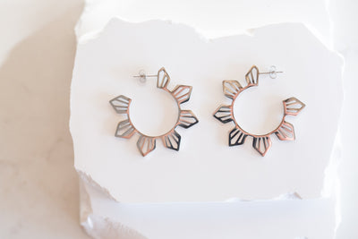 Statement Philippine Sun Hoop Earrings