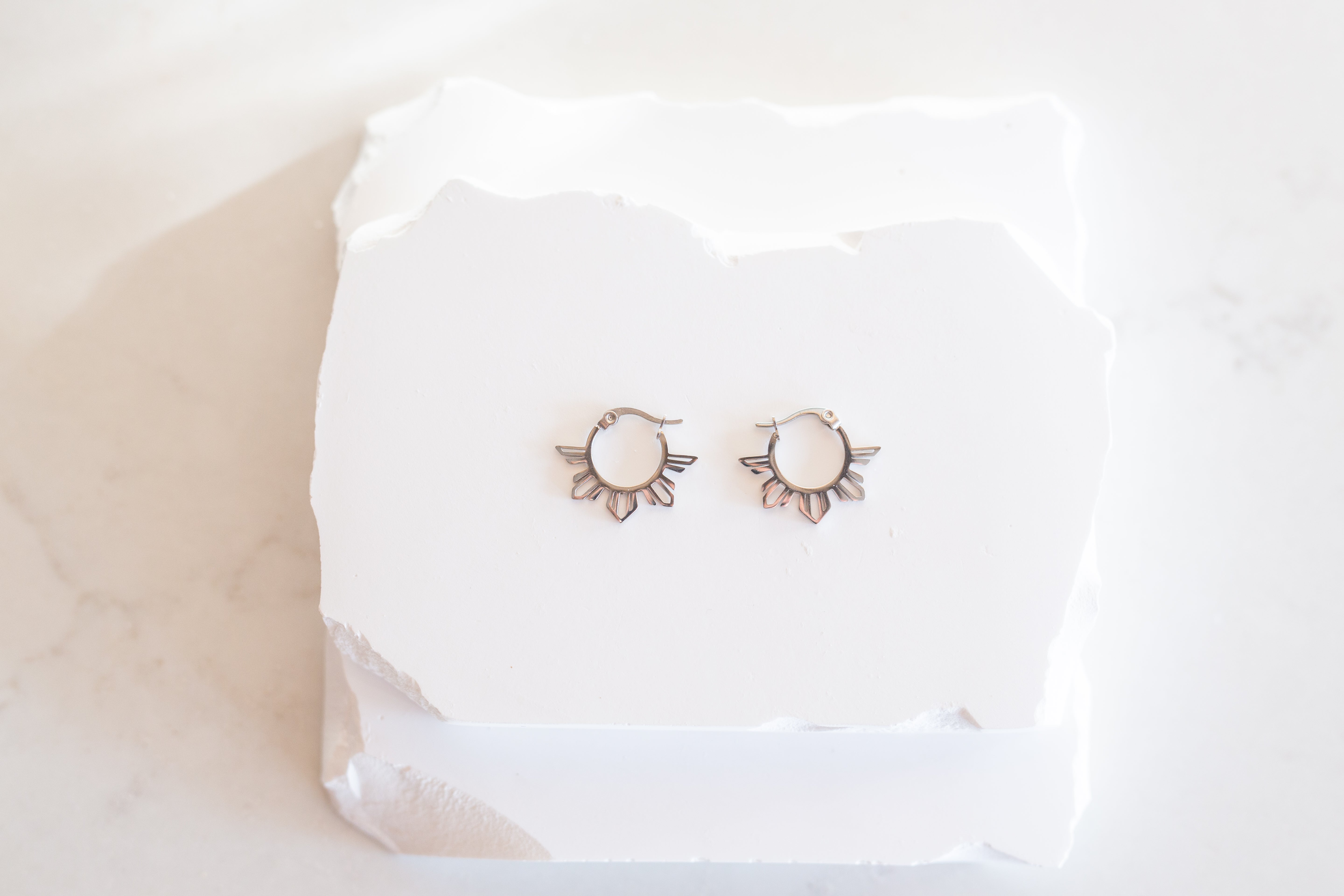Philippine Sun Mini Hoop Earrings