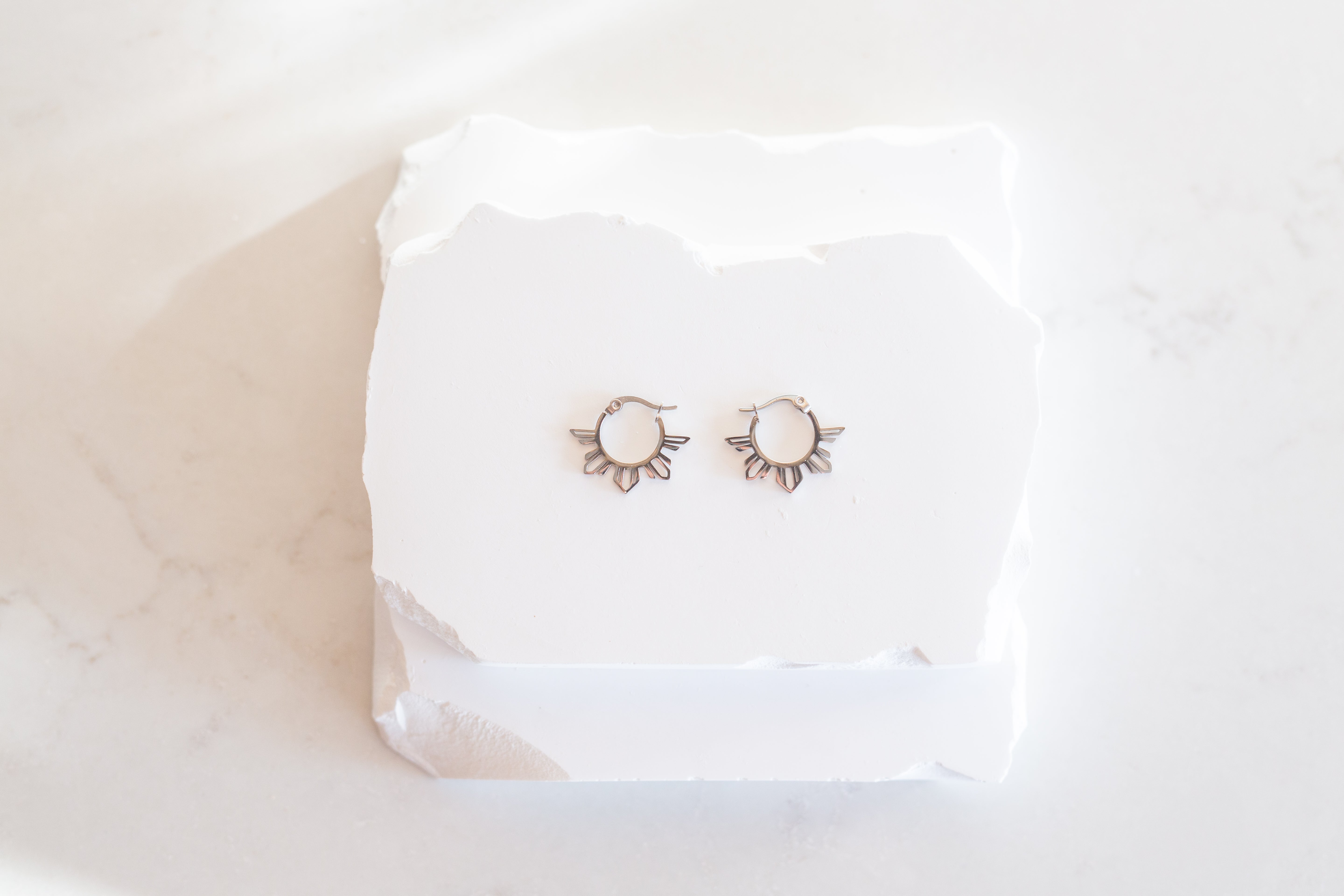 Philippine Sun Mini Hoop Earrings
