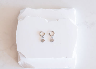 Dainty Philippine Sun Huggie Earrings