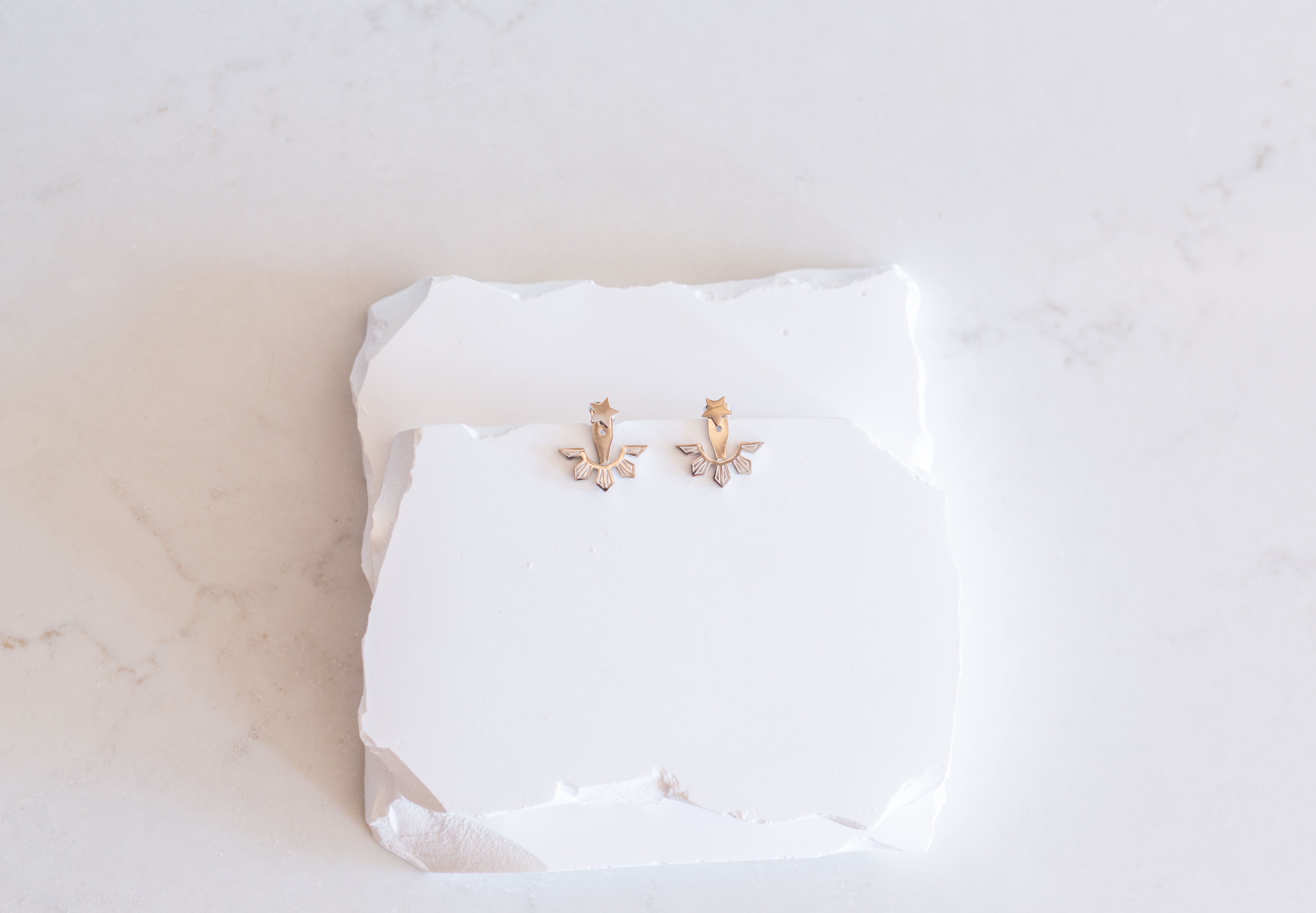 Filipino Sun & Star Adjustable Ear Jacket Earrings