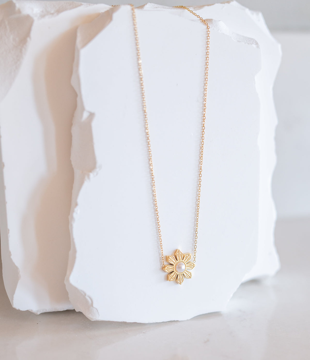 Philippine Sun and Pearl Necklace