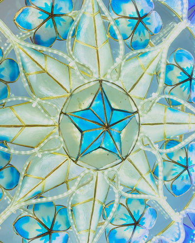 Blue Tala Capiz Parol