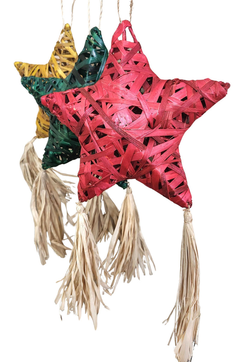Barong Warehouse - FH24 - Christmas Holiday Abaca Star Parol Decoration 