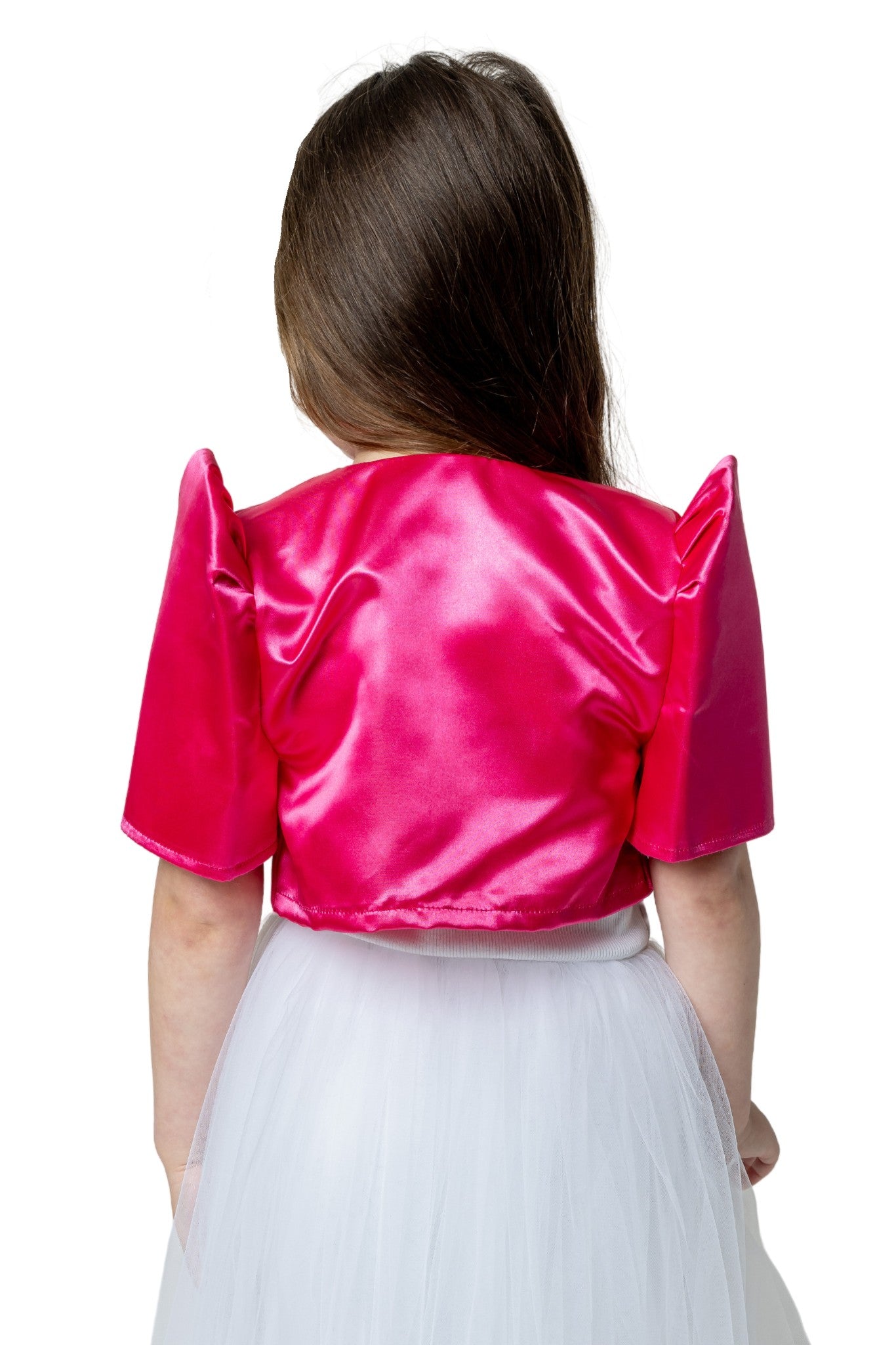 Barong Warehouse - GR02 - Girls' Satin Bolero Pink - Filipiniana