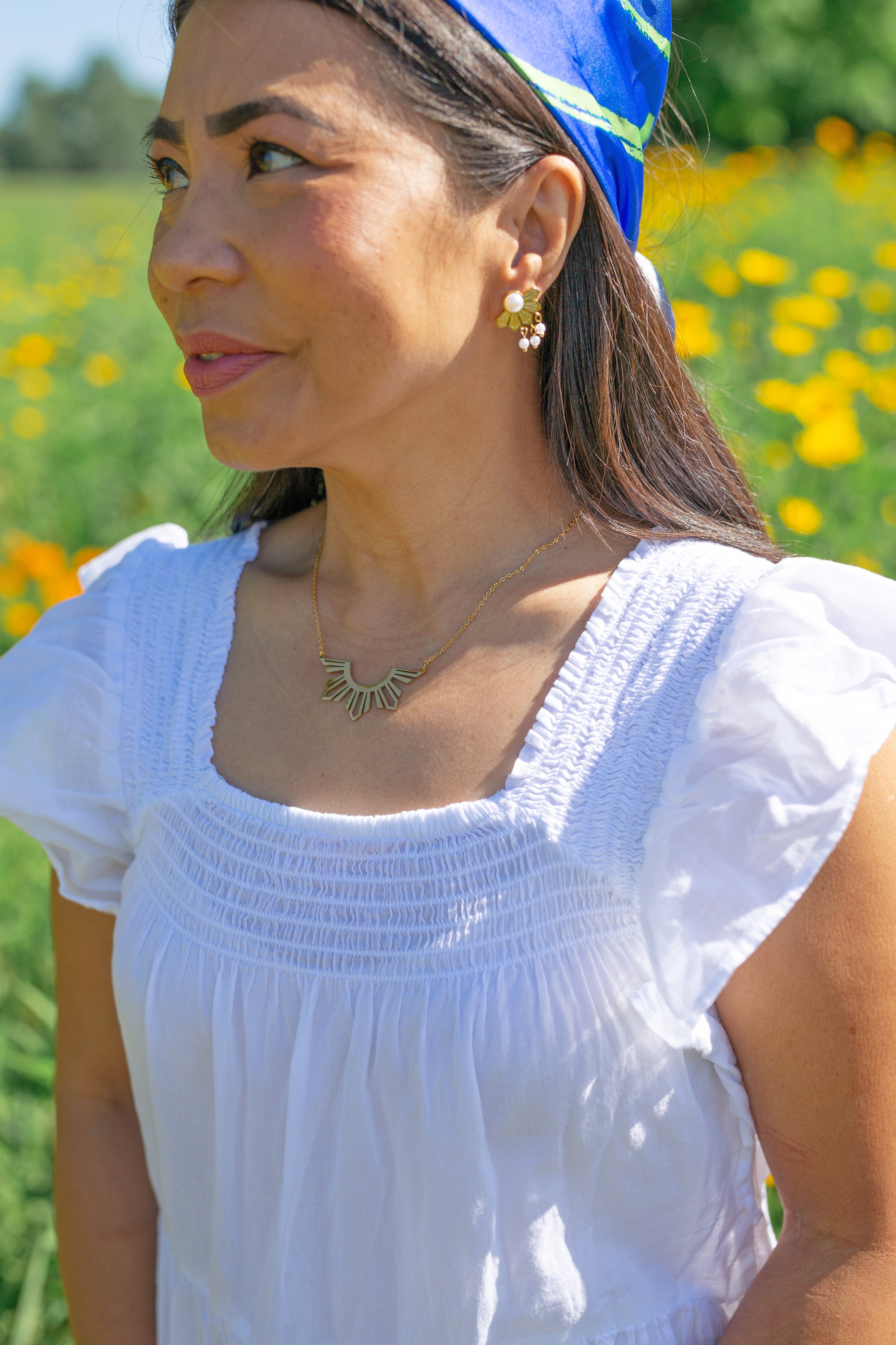 Philippine Half Sun Statement Necklace