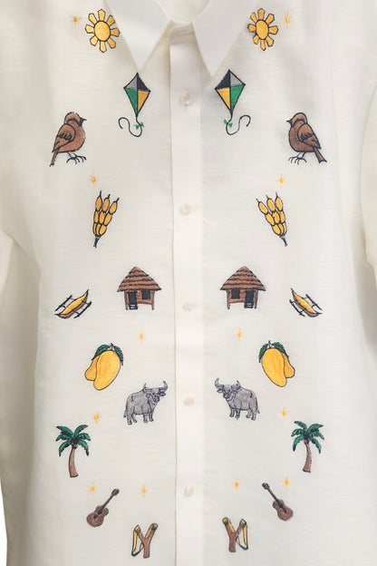 BARONG WAREHOUSE - ML06 - Jusilyn Icon Barong Tagalog Short-Sleeve