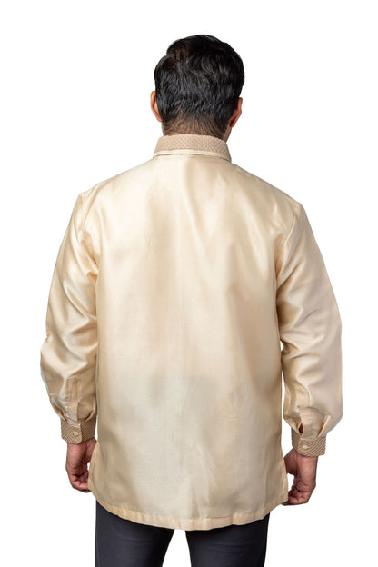 Barong Warehouse - MO32 - Big & Tall - Organza Barong Tagalog Full-Open with Lining