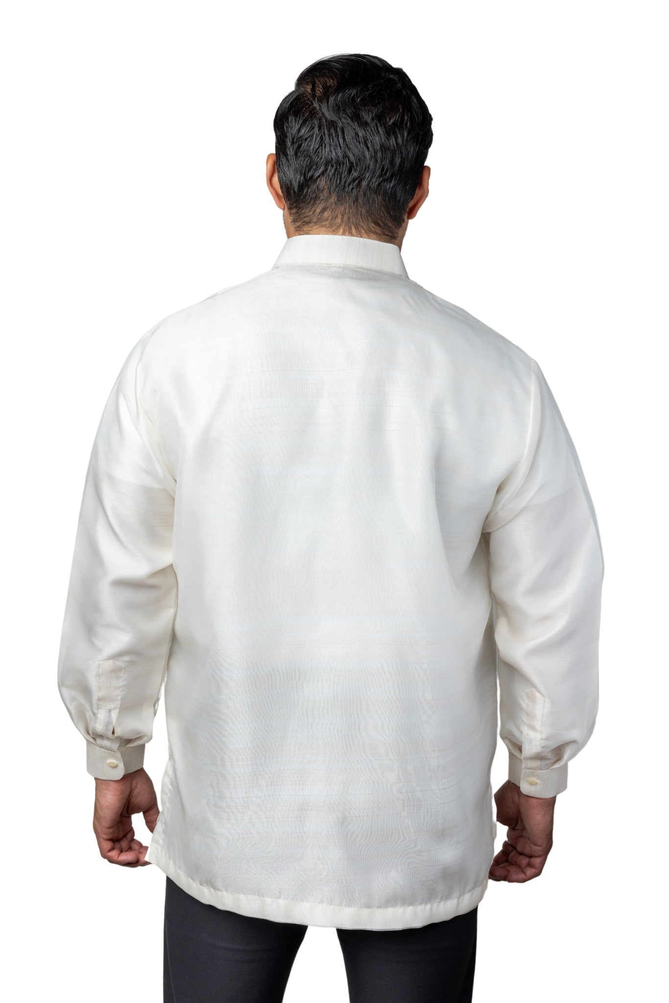 Barong Warehouse - MO52 - Organza Barong Tagalog Full-Open with Lining